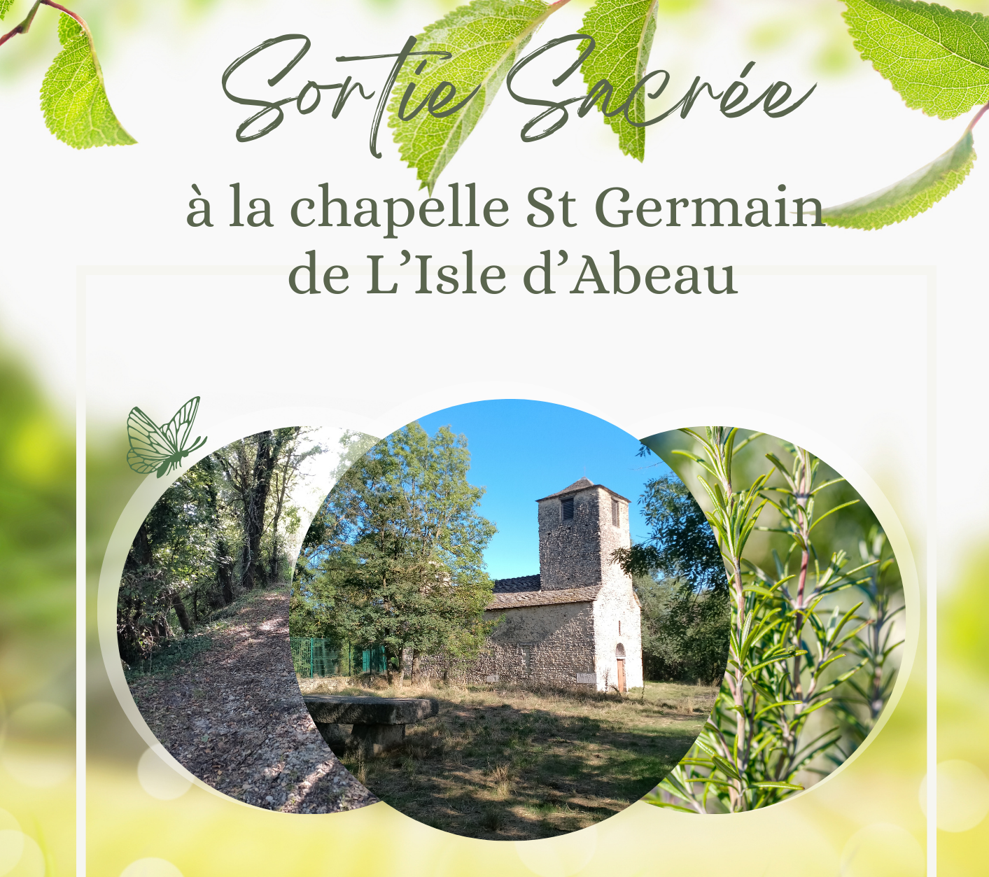 Sortie sacrée à la chapelle St Germain de L’Isle d’Abeau le 28 septembre