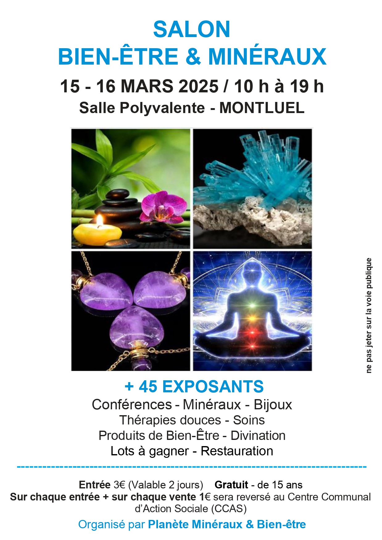 Salon Bien-Être et Minéraux du 15 et 16 mars à Montluel (01)