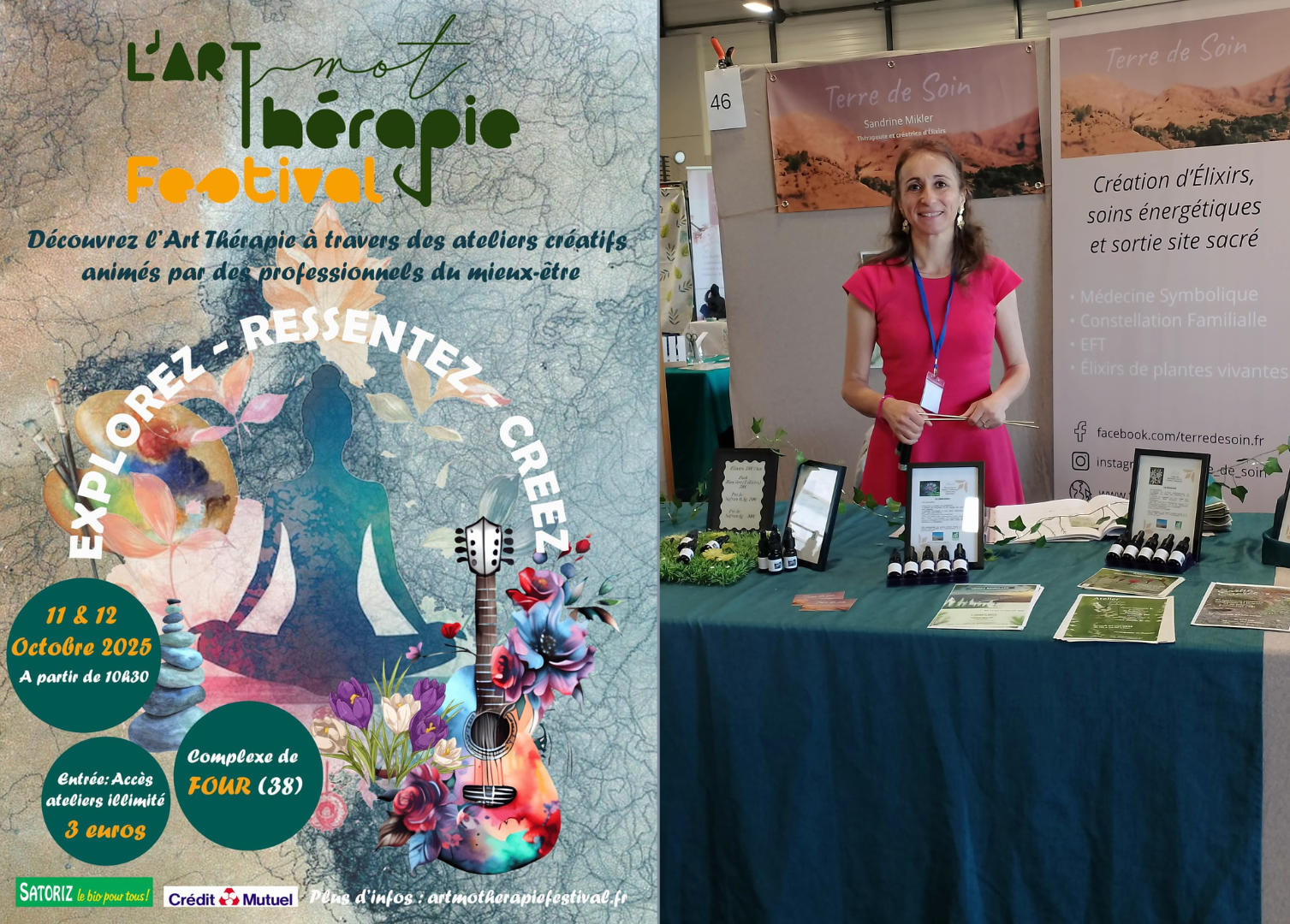 Ateliers et stand à L’Art Mot Thérapie Festival du 11 et 12 octobre 2025
