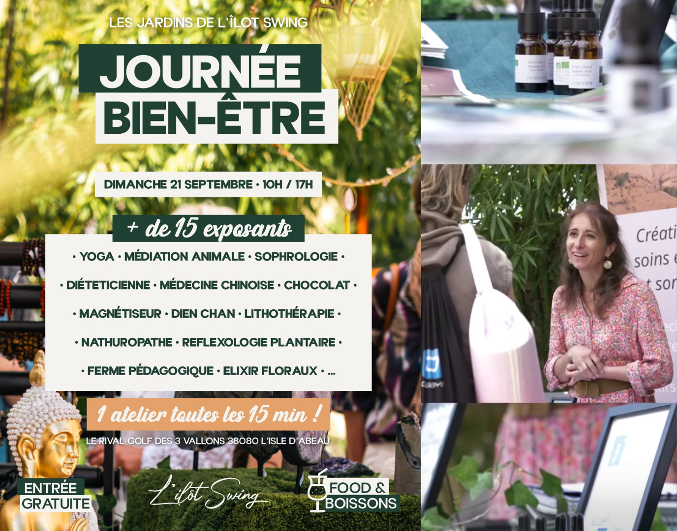 Journée Bien Être le 21 septembre 2025 à L’Isle d’Abeau (38)