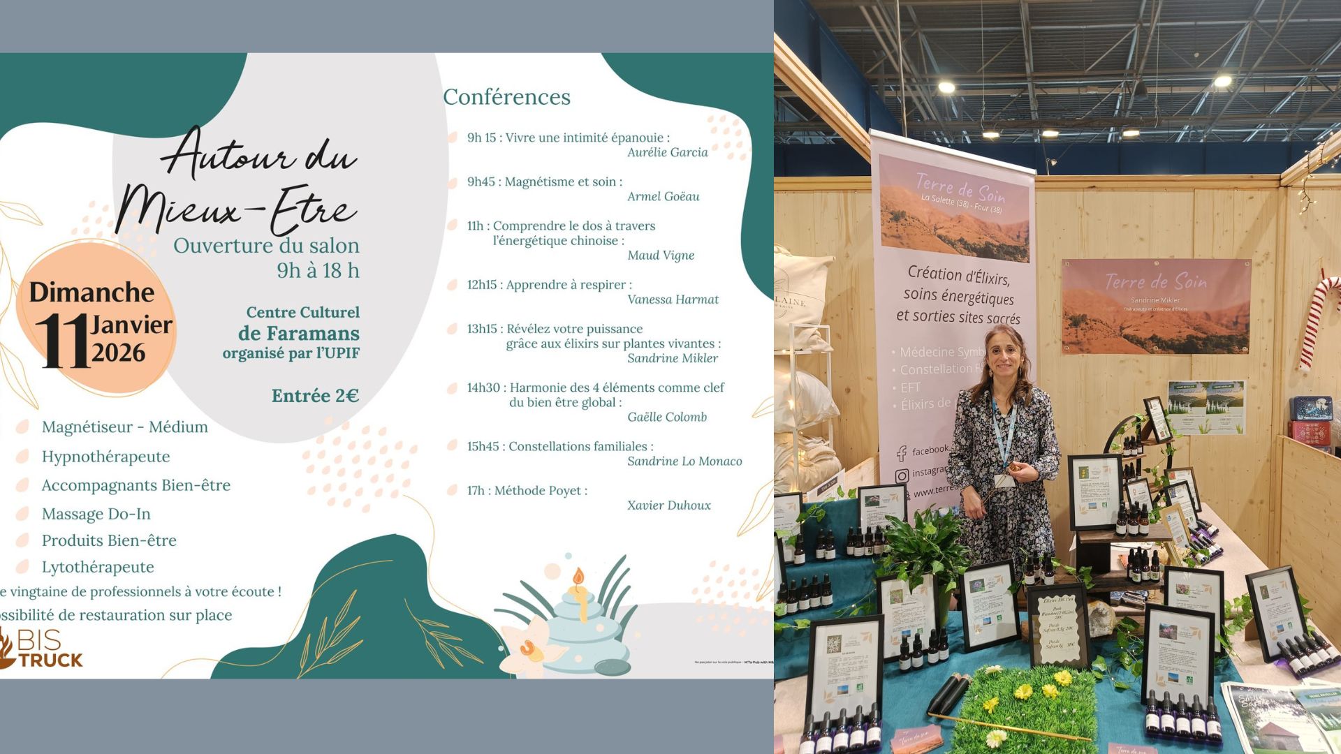 Salon Autour du Mieux-Être à Faramans (38) dimanche 11 janvier 2026